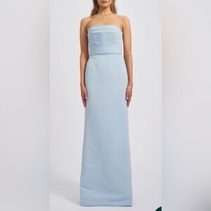 Amsale Sonia Dress in Ice